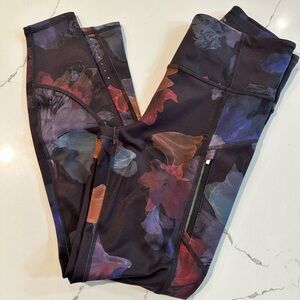 Athleta Floral Print Leggings - Multicolor